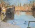 February evening, Chiswick Draw Dock